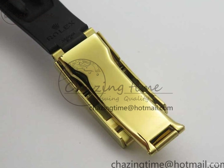 on V3 Strap Extra 1:1 116518 SS Black Strap) YG Dial 904L (Free Case Edition Noob SA4130 White Best Daytona Plated Rubber 1229